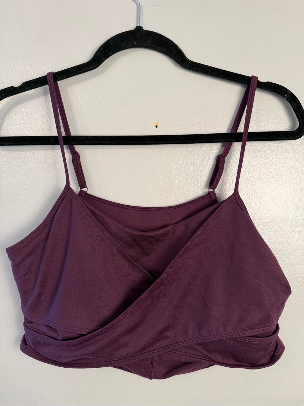 ALO Yoga Enso Tank Plum Crossover Bralette Tank size Large - Picture 3 of 8